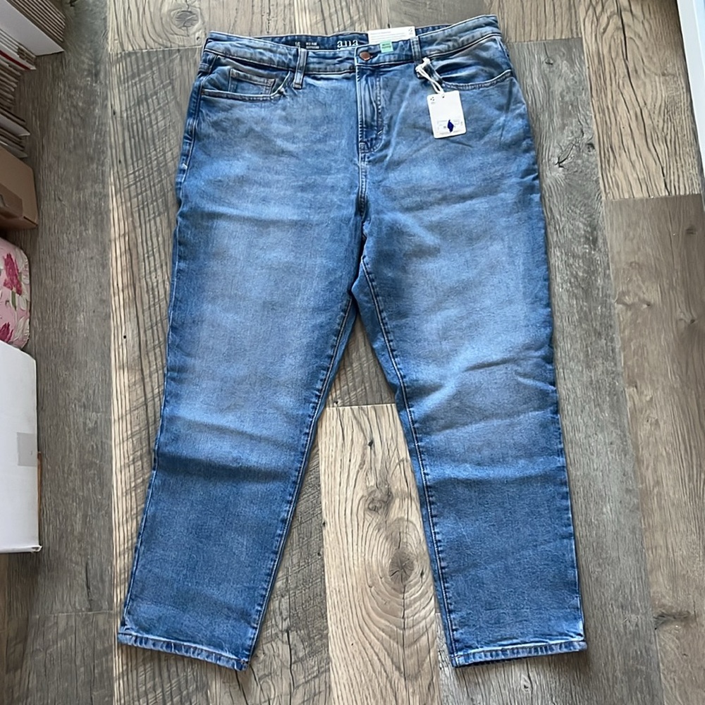 a.n.a Women's Boyfriend Jeans - Blue - Picture 8 of 8